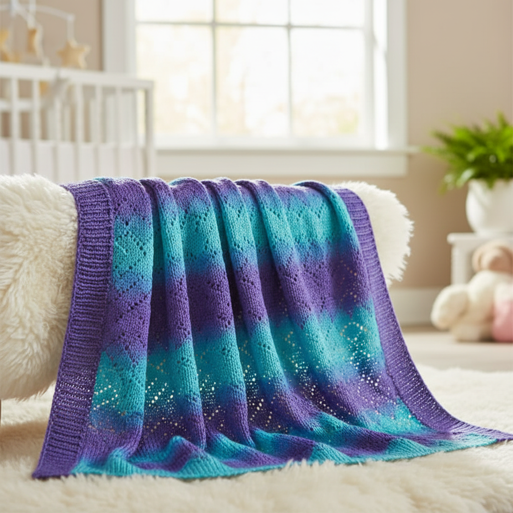 Knitsilk Top Yarn – Mulberry Silk Roving Yarn in Shades of Purple Blue Whi