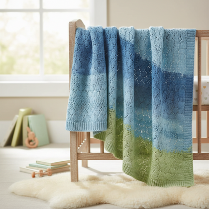 Knitsilk Top Yarn – Mulberry Silk Roving Yarn in Shades of Blue Gre