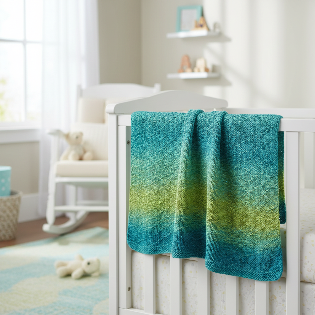 Knitsilk 3 Ply 100% Mulberry Silk Lace Weight Yarn –Green(50g / 260 Yards)