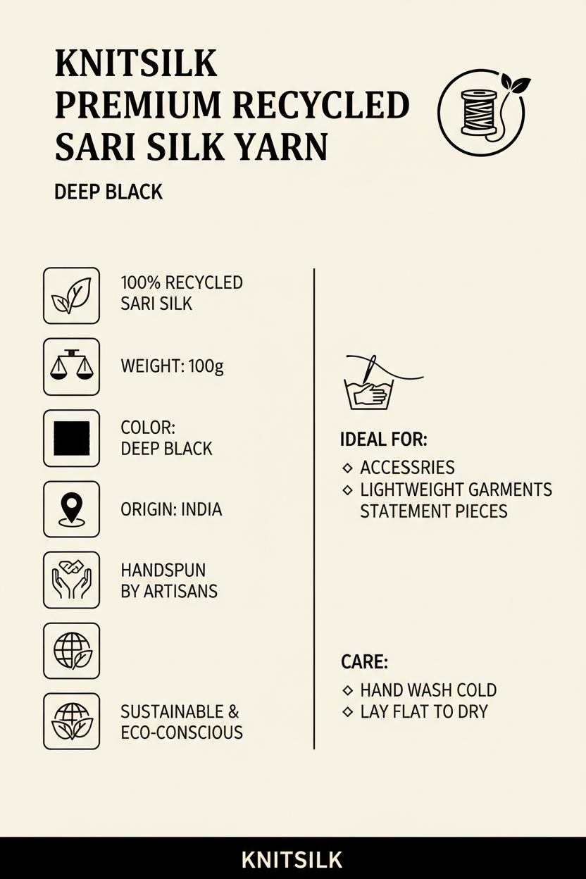 Black Silk Yarn Specifications