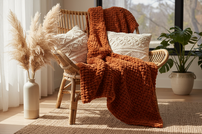 Knitsilk Recycled Sari Silk Ribbon Yarn — Super Bulky Rust (50g / 30 yd)