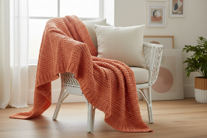 Knitsilk Recycled Sari Silk Ribbon Yarn — Super Bulky Orange (50g / 30 yd)