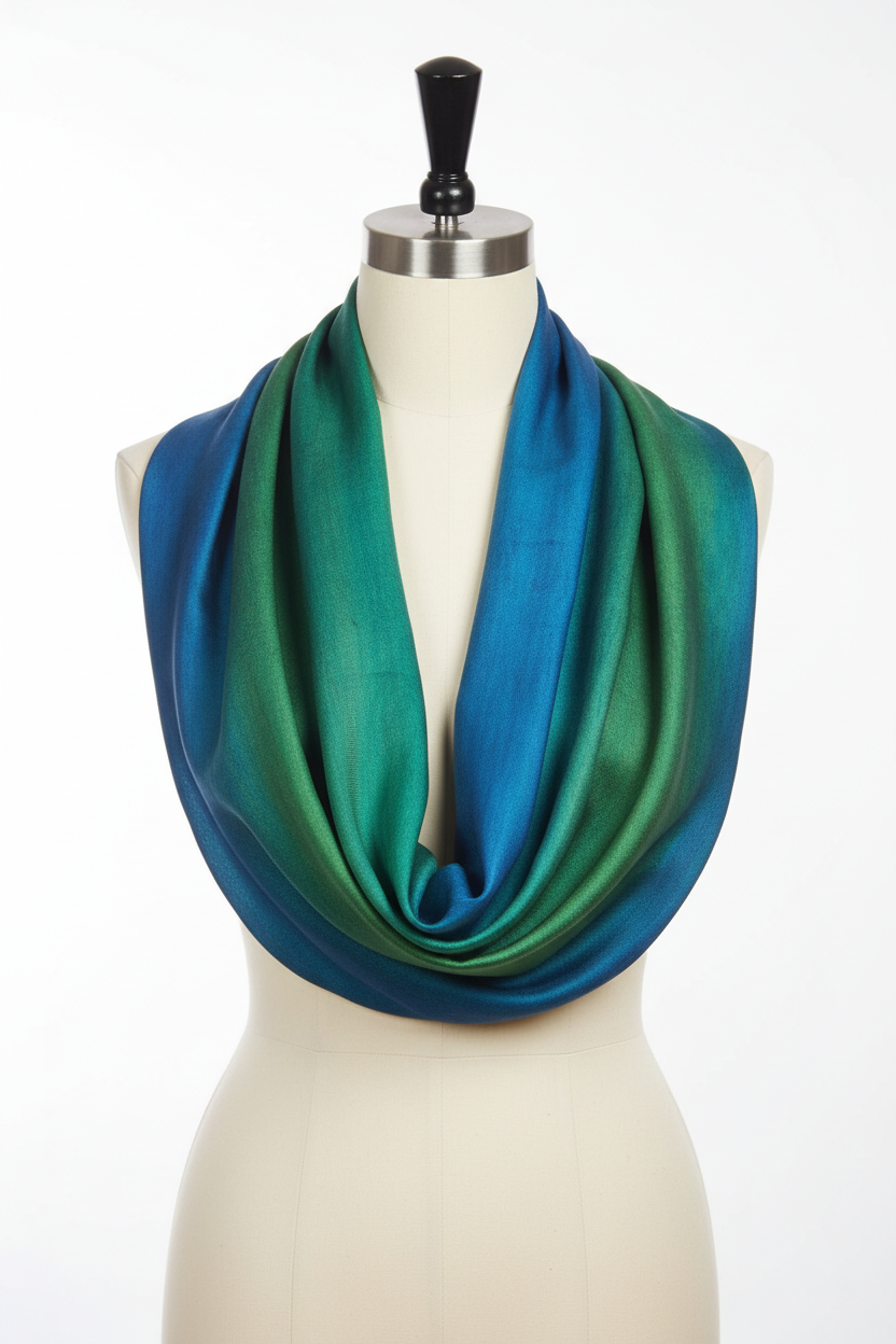 Knitsilk Silk Roving Worsted Yarn 100% Recycled & Hand-Dyed |100 gm,225 Yards | Reykjavik