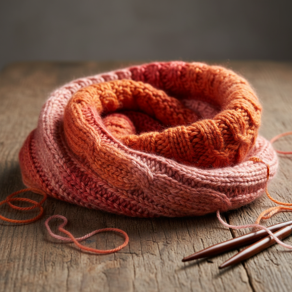 Knitsilk 3 Ply 100% Mulberry Silk Lace Weight Yarn –Red & Multicolor(50g / 260 Yards)