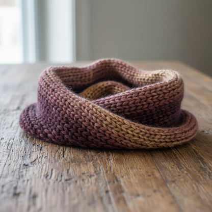 Knitsilk 3 Ply 100% Mulberry Silk Lace Weight Yarn –Purple and Peach (50g / 260 Yards)