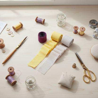 Knitsilk Luxurious Dupioni Satin Ribbon (1.5 "x 7yds x 3count), Magenta and Yellow  Ribbon Set for Gift Wrapping, Decorating Bouquet Wrap and Crafts