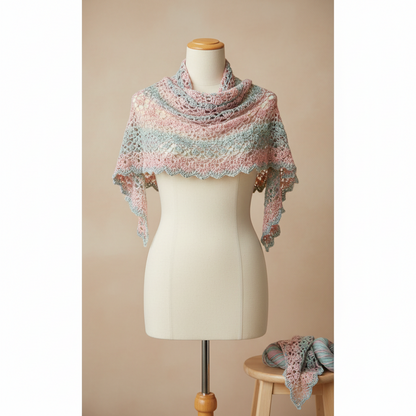 Knitsilk 3 Ply 100% Mulberry Silk Lace Weight Yarn –Tulips(50g / 260 Yards)