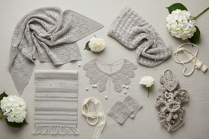 Knitsilk 3 Ply 100% Mulberry Silk Lace Weight Yarn – Silver surfer (50g / 260 Yards)