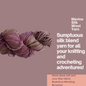 Merino Silk Blend Yarn Luxuriously Soft and Strong for Knitting and Crocheting Projects (100 Grams-225+ Yards,Niger)