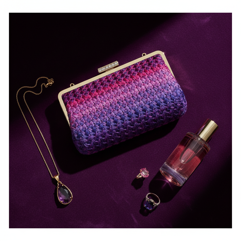 Knitsilk 3 Ply 100% Mulberry Silk Lace Weight Yarn –Pink and Majenta(50g / 260 Yards)