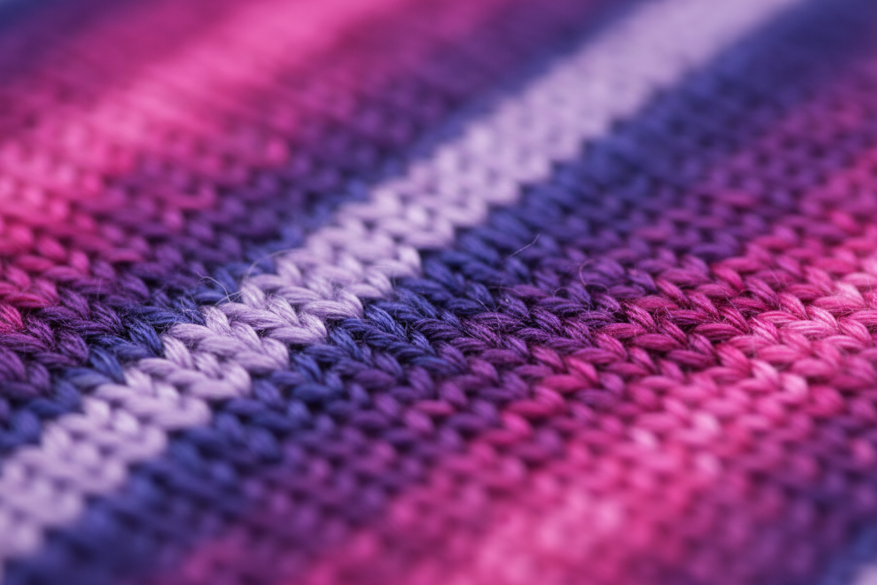 Knitsilk 3 Ply 100% Mulberry Silk Lace Weight Yarn –Pink and Majenta(50g / 260 Yards)