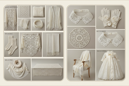 Finished Products Collage - Maharaja Silk Yarn