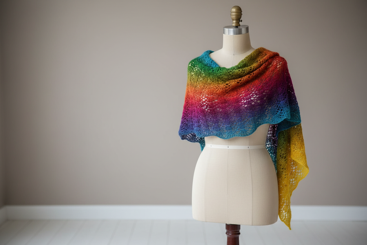 Knitsilk Silk Roving Worsted Yarn 100% Recycled & Hand-Dyed |100 gm,225 Yards | Milan