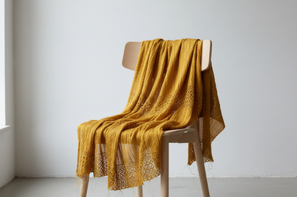 Knitsilk Super Bulky Hand?Dyed Soft Sari Silk & Chiffon Ribbon Yarn, Yellow