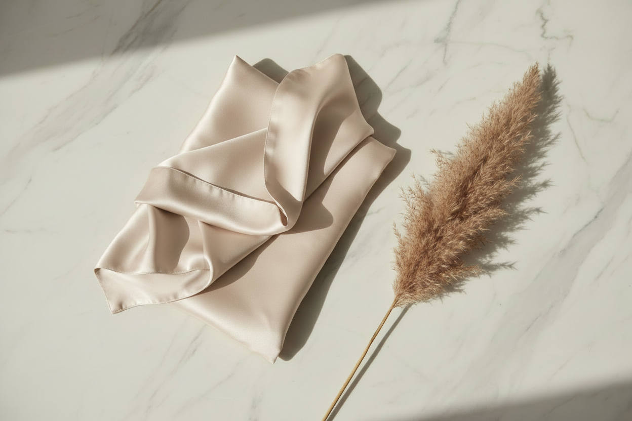 Flat Lay – Light Beige on Marble