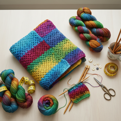 Knitsilk Silk Roving Worsted Yarn 100% Recycled & Hand-Dyed |100 gm,225 Yards | Milan