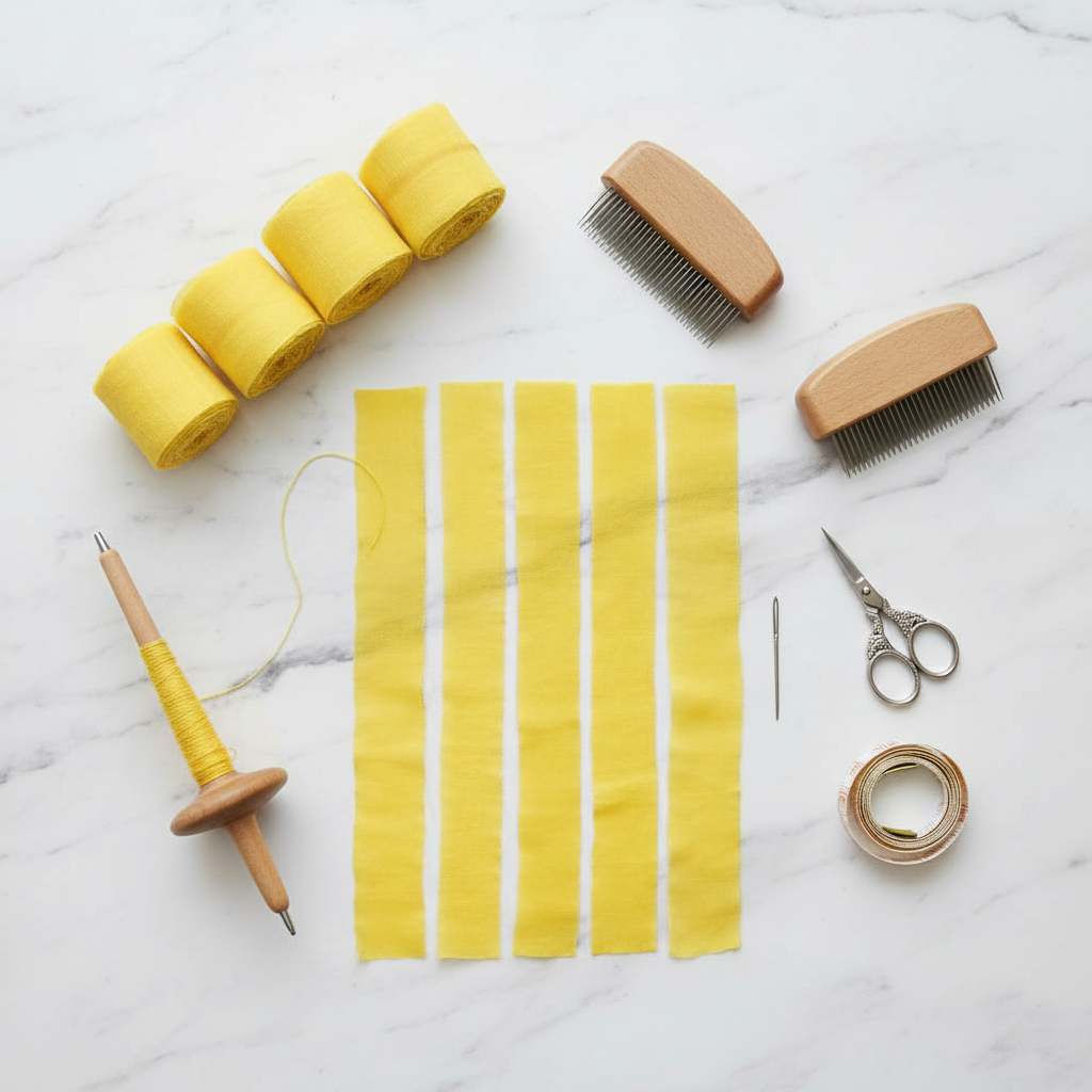 Knitsilk Luxurious Dupioni Satin Ribbon (1.5 "x 7yds x 3count), Dark Yellow Ribbon Set for Gift Wrapping, Decorating Bouquet Wrap and Crafts