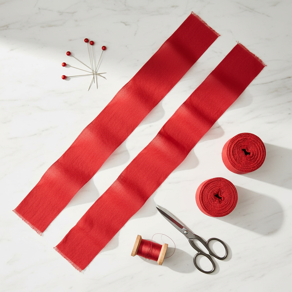 Knitsilk Luxurious Dupioni Satin Ribbon (1.5 "x 7yds x 3count), Dark Red Ribbon Set for Gift Wrapping, Decorating Bouquet Wrap and Crafts