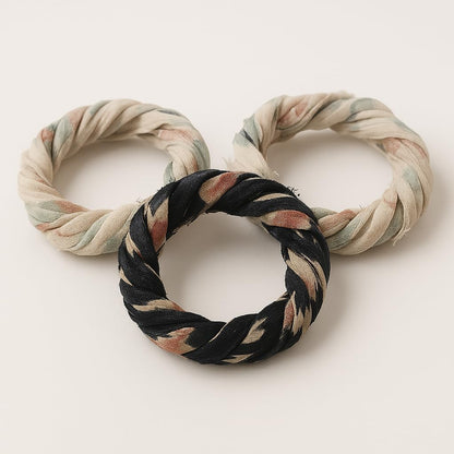 Knitsilk 100% Silk Chiffon Frayed Bulky Printed Ribbon – 25 Yards × 2 Pack