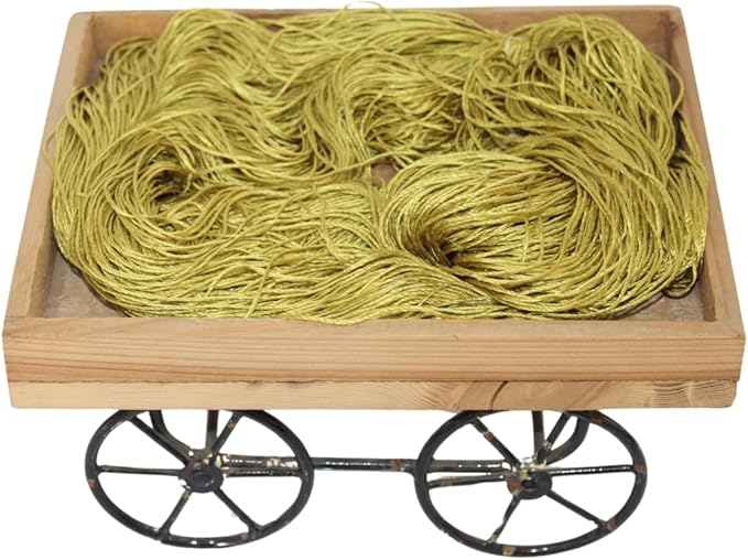 Knitsilk 3 Ply 100% Mulberry Silk Lace Weight Yarn – Golden Mustard (50g / 260 Yards)