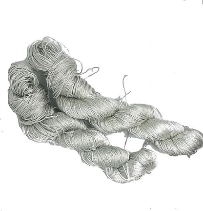 Knitsilk 3 Ply 100% Mulberry Silk Lace Weight Yarn – Grey (50g / 260 Yards)