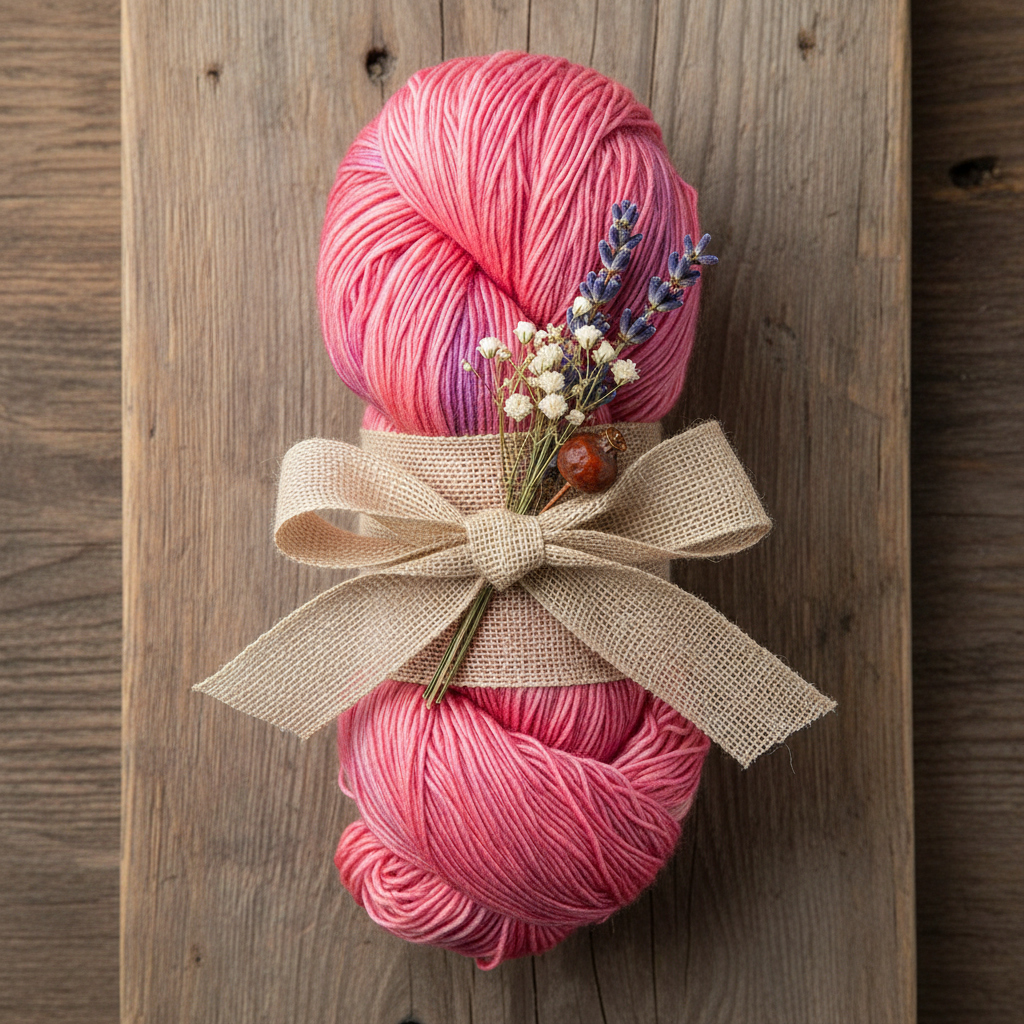Knitsilk Silk Roving Worsted Yarn 100% Recycled & Hand-Dyed |100 gm,225 Yards | Lisbon