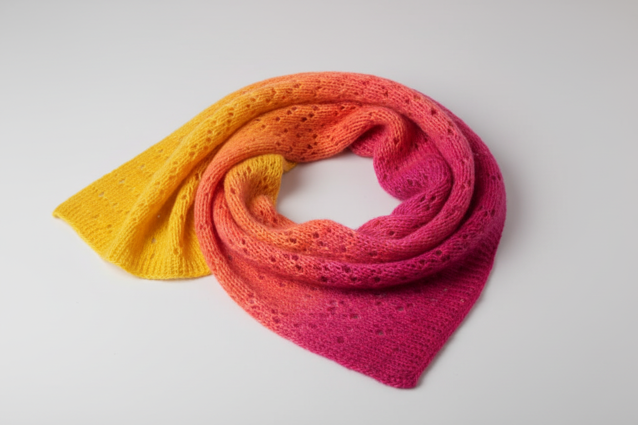Knitsilk Silk Roving Worsted Yarn 100% Recycled & Hand-Dyed |100 gm,225 Yards | London
