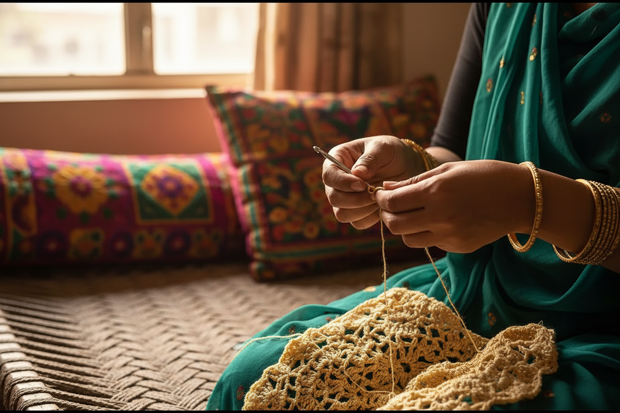 Knitsilk Recycled Sari Silk Ribbon Yarn — Super Bulky Lemon (50g / 30 yd)