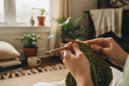 Knitsilk Super Bulky Recycled Sari Silk Ribbon Yarn | 50 GMS-25+ Yards |Olive Green