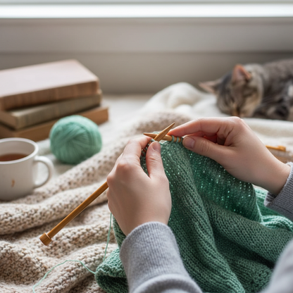 Knitsilk 3 Ply 100% Mulberry Silk Lace Weight Yarn –Dark Green(50g / 260 Yards)
