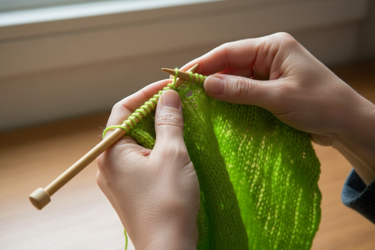 Knitsilk Top Yarn – Mulberry Silk Roving Yarn in Shades of Lime gre