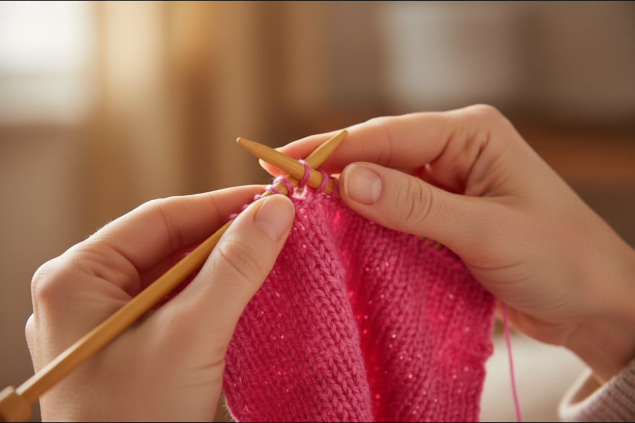 Knitsilk 3 Ply 100% Mulberry Silk Lace Weight Yarn –Pink(50g / 260 Yards)
