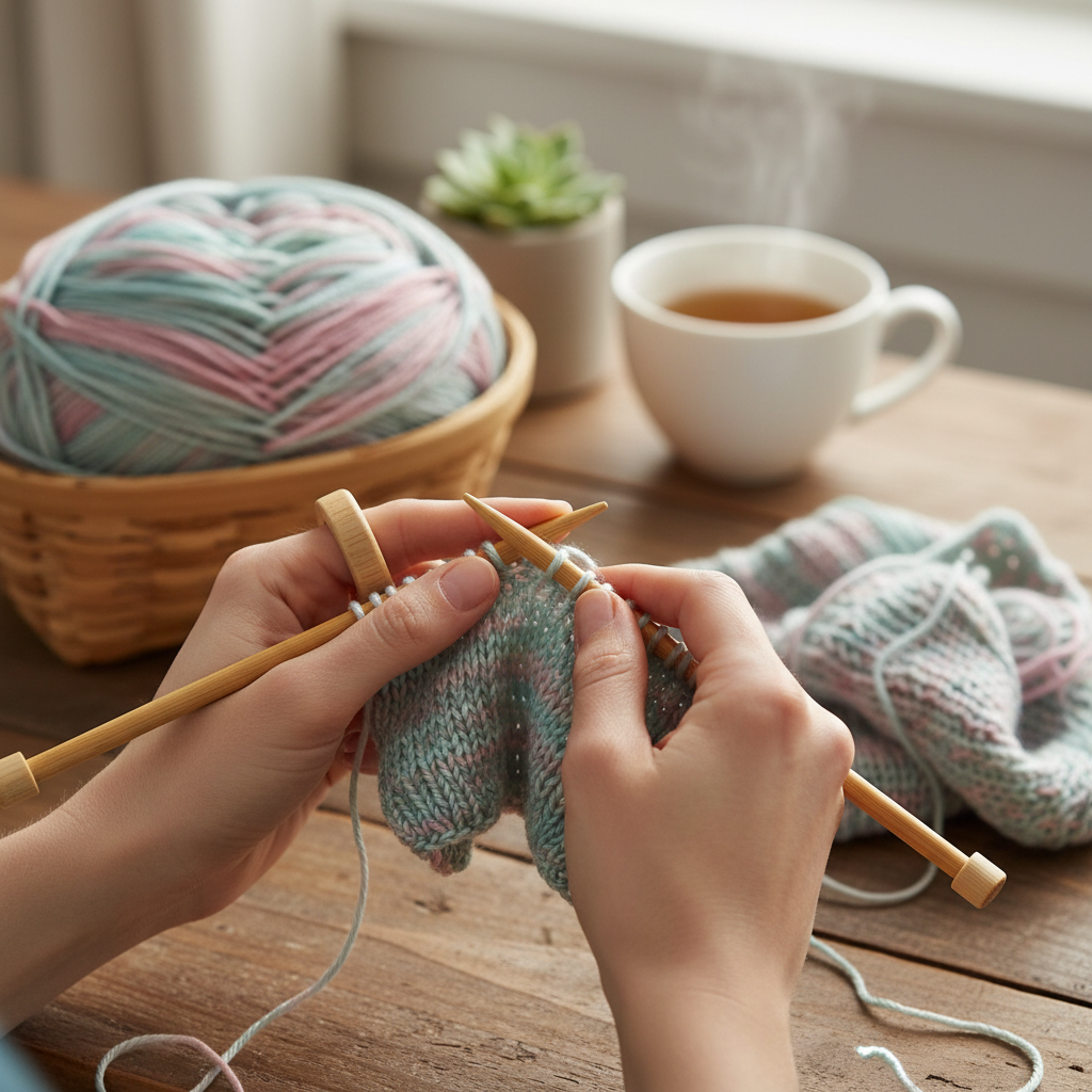 Knitsilk 3 Ply 100% Mulberry Silk Lace Weight Yarn –Tulips(50g / 260 Yards)