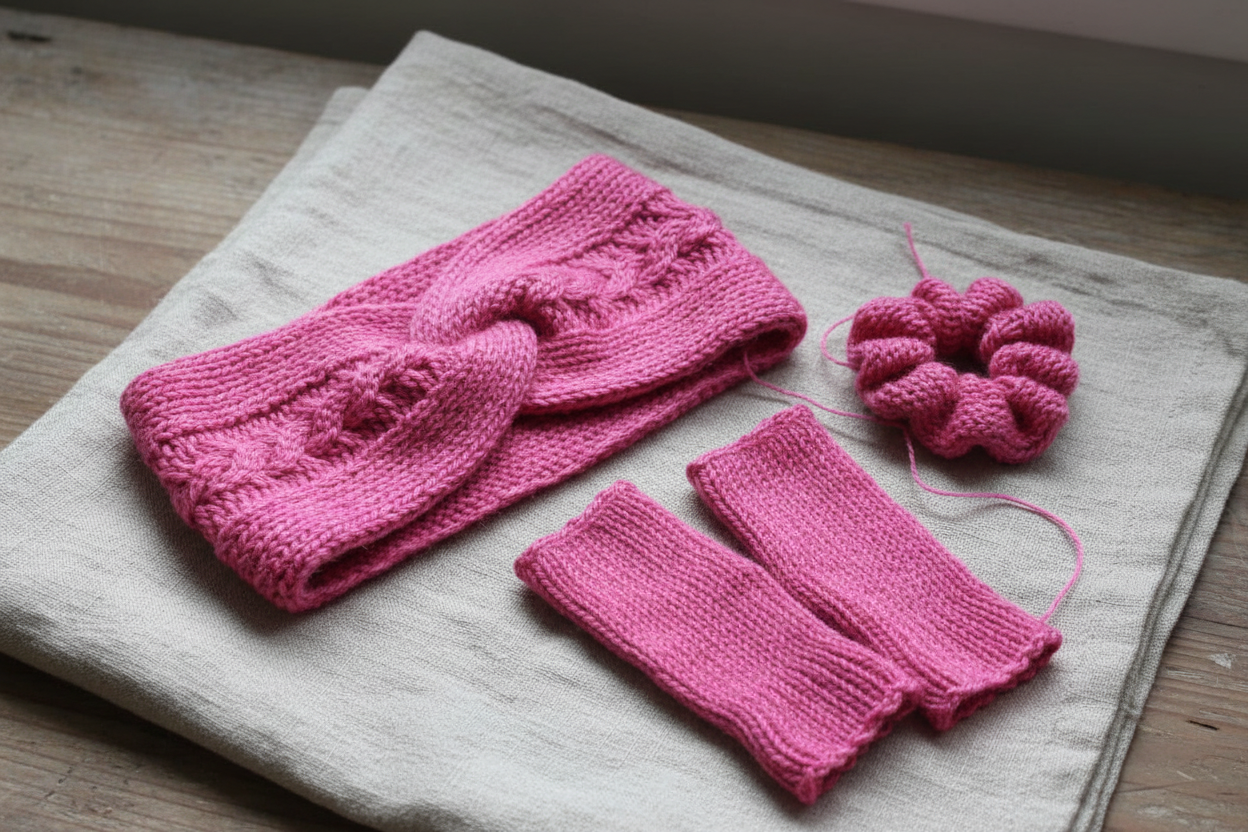 Knitsilk 3 Ply 100% Mulberry Silk Lace Weight Yarn –Pink(50g / 260 Yards)