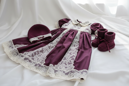 Knitsilk 3 Ply 100% Mulberry Silk Lace Weight Yarn –Plum(50g / 260 Yards)