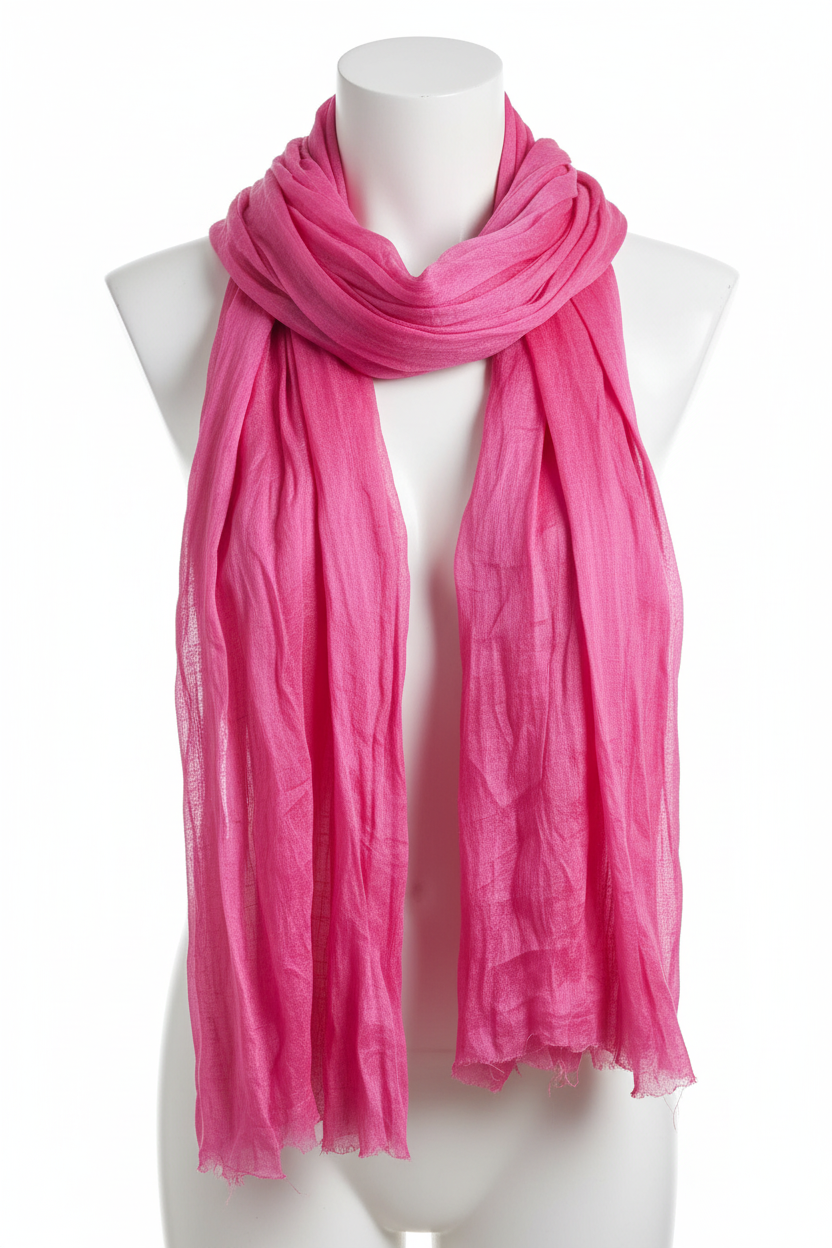 Knitsilk Recycled Sari Silk Ribbon Yarn — Super Bulky Hot pink(50g / 30 yd)