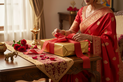 Knitsilk Luxurious Dupioni Satin Ribbon (1.5 "x 7yds x 3count), Red Ribbon Set for Gift Wrapping, Decorating Bouquet Wrap and Crafts