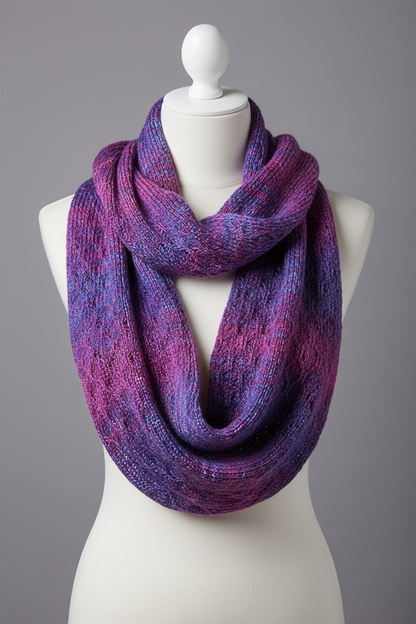 Knitsilk 3 Ply 100% Mulberry Silk Lace Weight Yarn –Pink and Majenta(50g / 260 Yards)