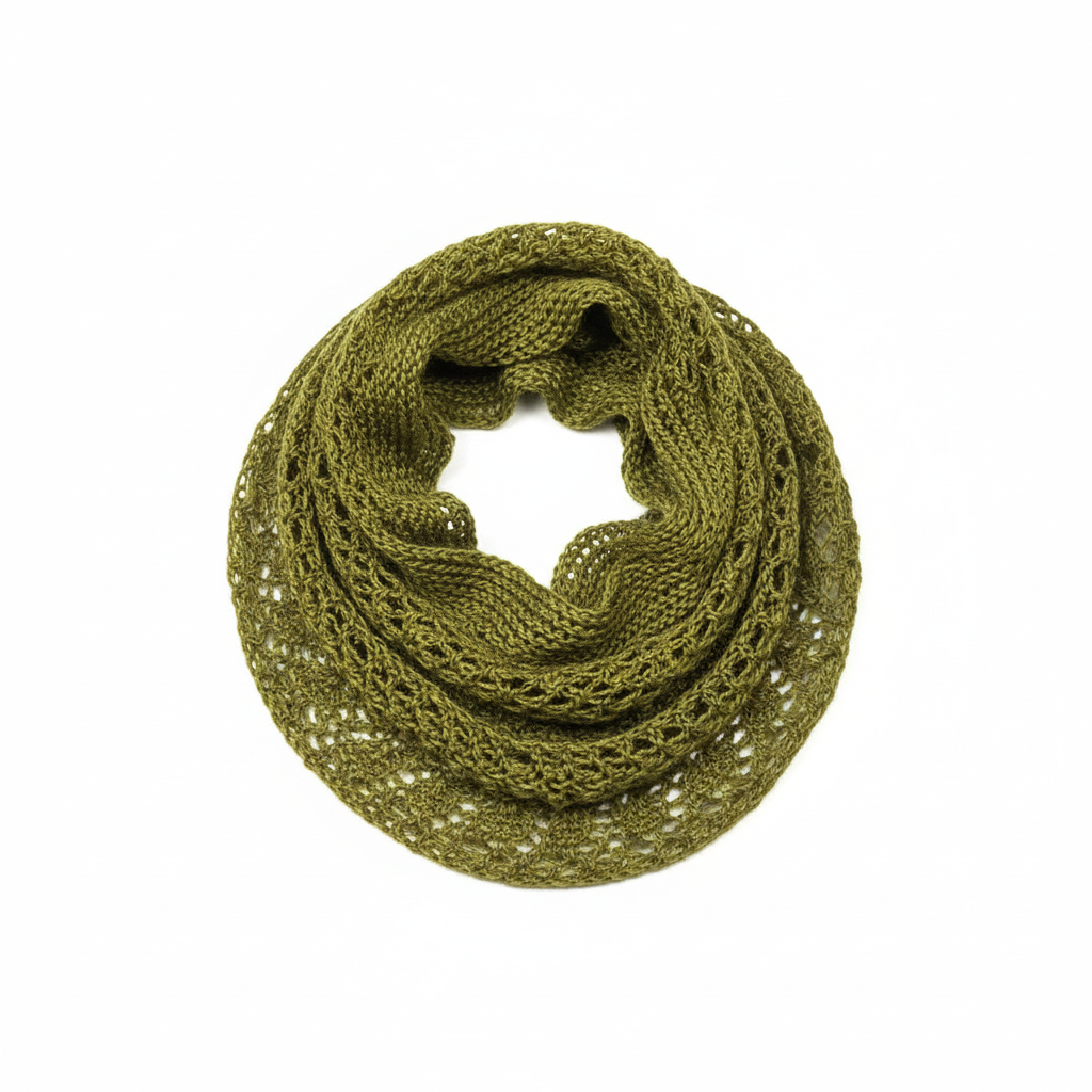 Knitsilk 3 Ply 100% Mulberry Silk Lace Weight Yarn –Olive green(50g / 260 Yards)