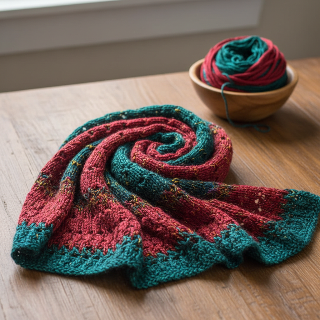 Knitsilk Luxurious Dupioni Satin Ribbon (1.5 "x 7yds x 3count), Green & Red Ribbon Set for Gift Wrapping, Decorating Bouquet Wrap and Crafts