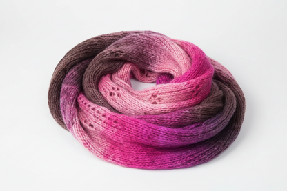 Knitsilk Silk Roving Worsted Yarn 100% Recycled & Hand-Dyed |100 gm,225 Yards | Tokyo
