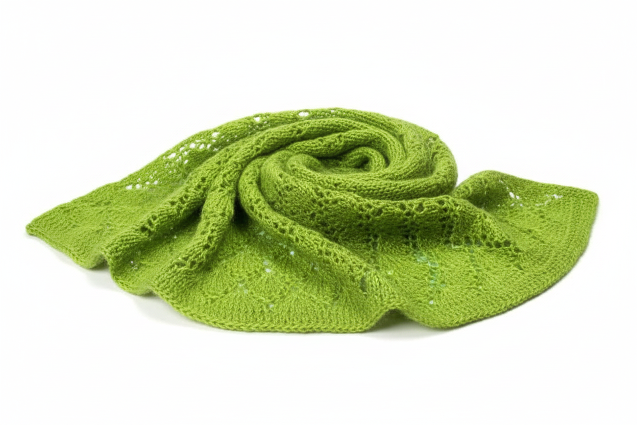 Knitsilk Top Yarn – Mulberry Silk Roving Yarn in Shades of Lime gre