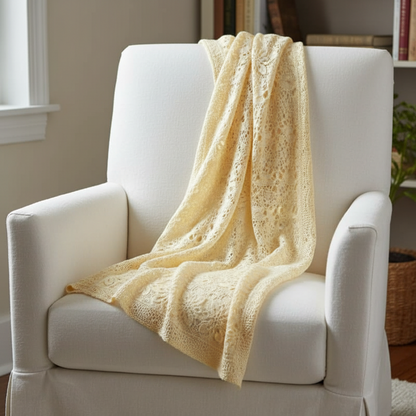 Knitsilk 3 Ply 100% Mulberry Silk Lace Weight Yarn –Pastel Yellow(50g / 260 Yards)