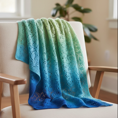 Knitsilk Top Yarn – Mulberry Silk Roving Yarn in Shades of Blue Gre