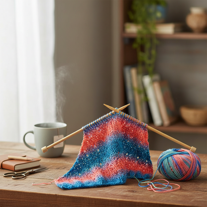 Knitsilk 3 Ply 100% Mulberry Silk Lace Weight Yarn –Rainbow(50g / 260 Yards)