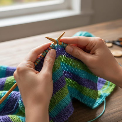 Knitsilk 3 Ply 100% Mulberry Silk Lace Weight Yarn –Plumbago(50g / 260 Yards)