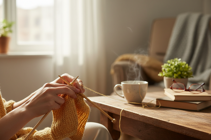 Knitsilk 3 Ply 100% Mulberry Silk Lace Weight Yarn –Golden mustard(50g / 260 Yards)
