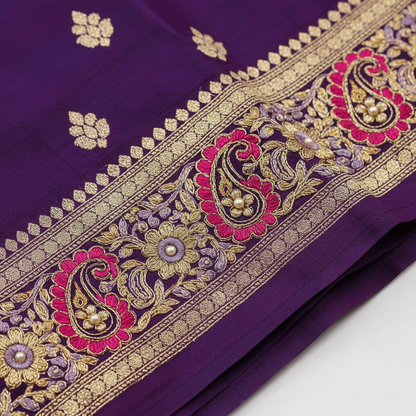 KNSLK-8SWCBY14-saree-border