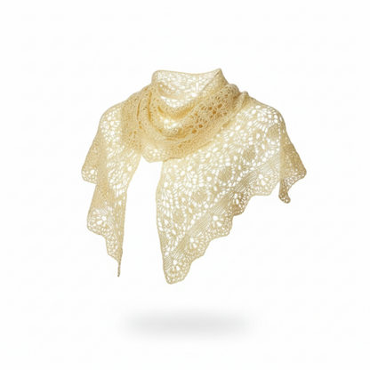 Knitsilk 3 Ply 100% Mulberry Silk Lace Weight Yarn –Pastel Yellow(50g / 260 Yards)