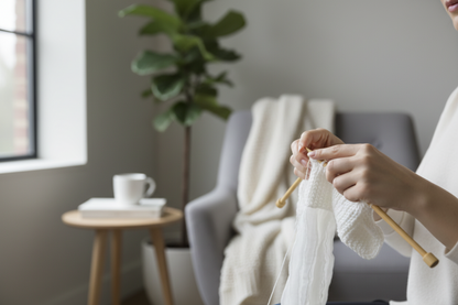 Knitsilk Super Bulky Hand?Dyed Soft Sari Silk & Chiffon Ribbon Yarn, White